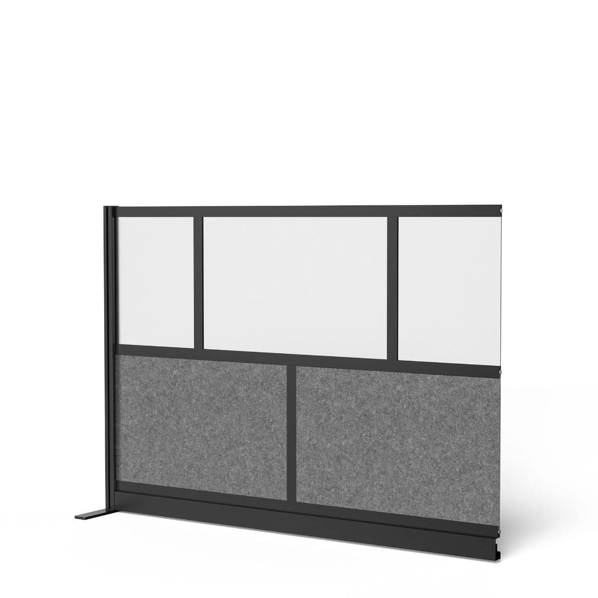 Modular Wall Room Divider System Black Frame 70" x 48" AddOn Wall